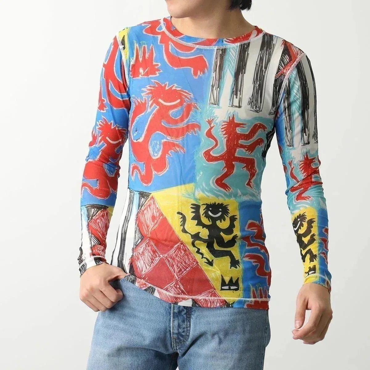 CHARLES JEFFREY LOVERBOY チャールズジェフリーラバーボーイ シアーシャツ POWERMESH LONG SLEEVE TEE 04308 【ts】