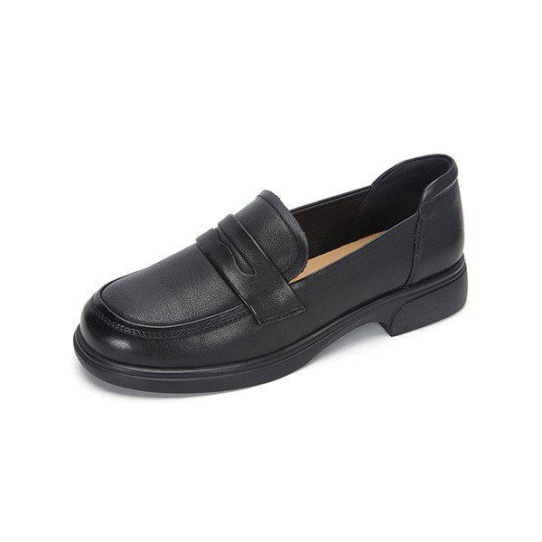 M. ジゼル 牛革 コンフォート ローファー ブラック 516623204AA