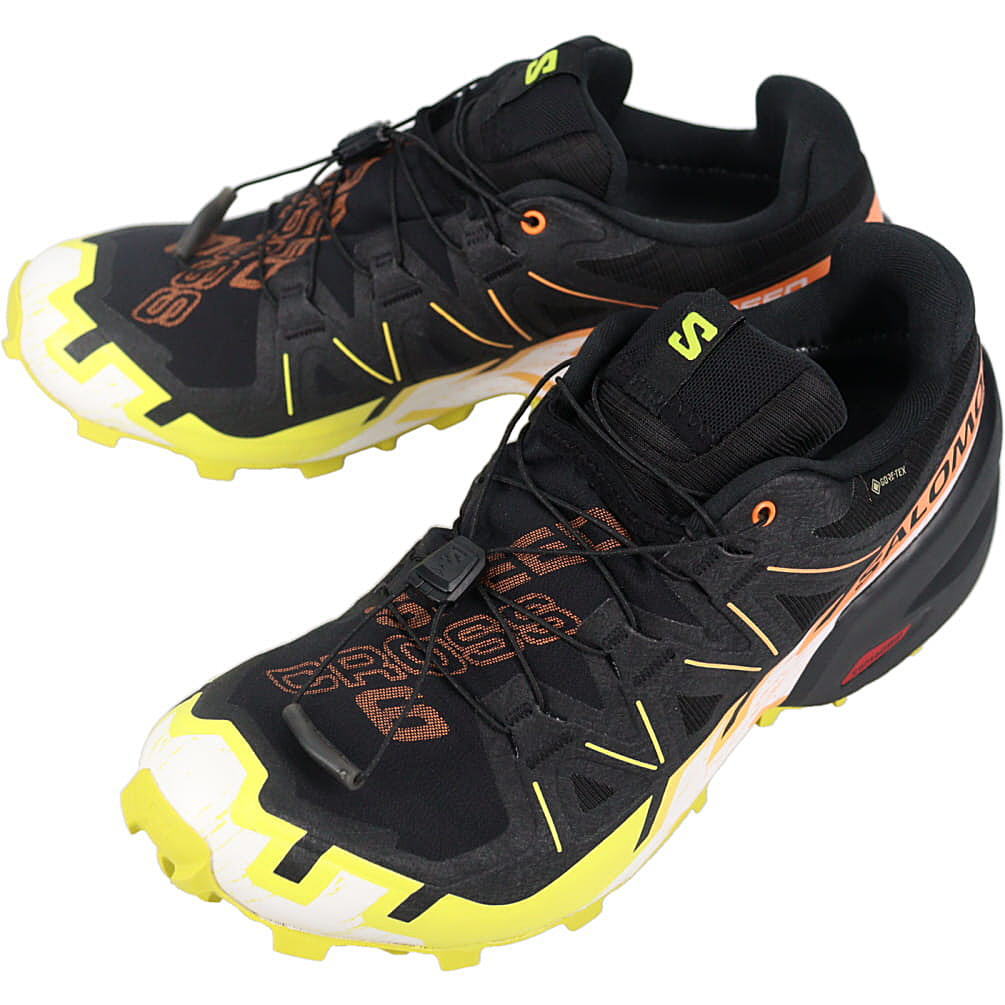 トレイルランニングシューズ スピードクロス 6 ゴアテックス SPEEDCROSS 6 GORE-TEX ブラック/サルファスプリング/バードオブパラダイス 474654 アウトドア