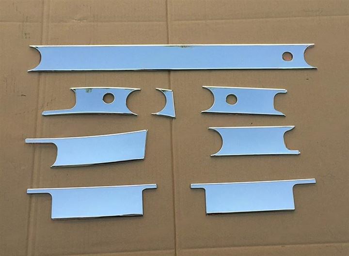 UDパーフェクトクオン/07クオン メッキ ワイパーパネル分割タイプ ガーニッシュ UD-24 トラック用品 外装 トラック部品(シルバー, ワイパーパネル分割タイプ)