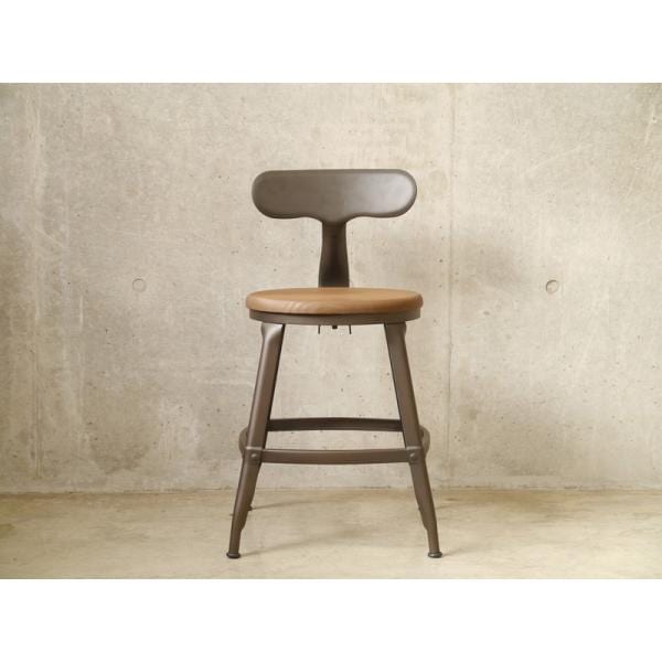 ダイニングチェア 椅子 おしゃれ インダストリアル ヴィンテージ チェア いす イス エルム無垢材 ブラウン 座面高さ47cm