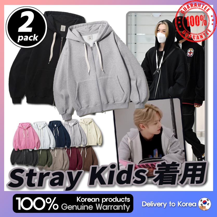 【企画限定】[Stray Kids 着用]ユースフルバルーンフードジップアップ 11色 1+1 YOUTHFUL BALLOON HOOD ZIPUP 11colors 2pack set フードT