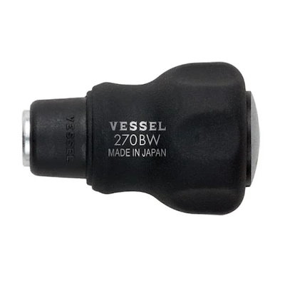 他サイト： ベッセル VESSEL 270BW クッションスタビー ビット差替グリップ Ｎｏ．２７０ＢＷ クッションスタビー ビット差替グリップ 玄人魂 490758の商品画像