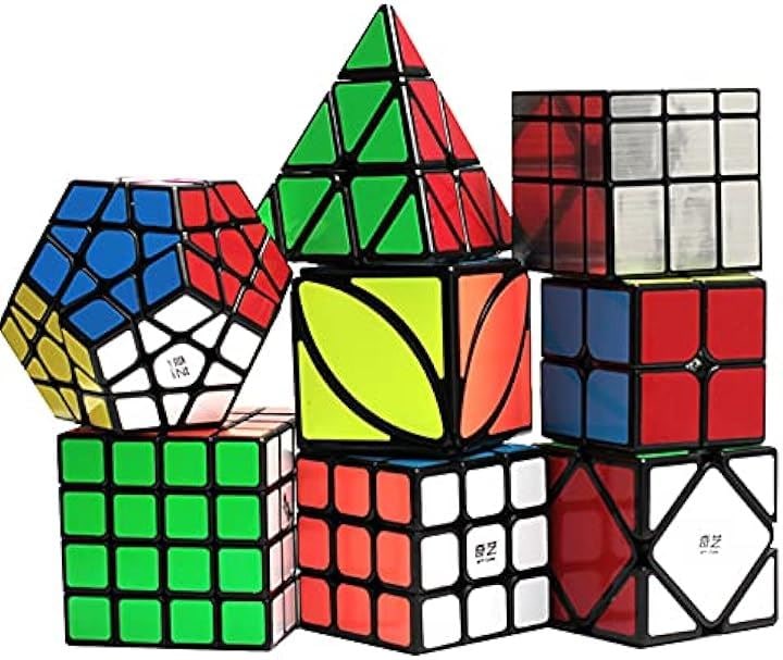 8点セット キューブ 玩具パズル専門 教育玩具 簡単に回してスムーズに 明るい色 安全 無味学習＆教育 パズルキューブ おもちゃ