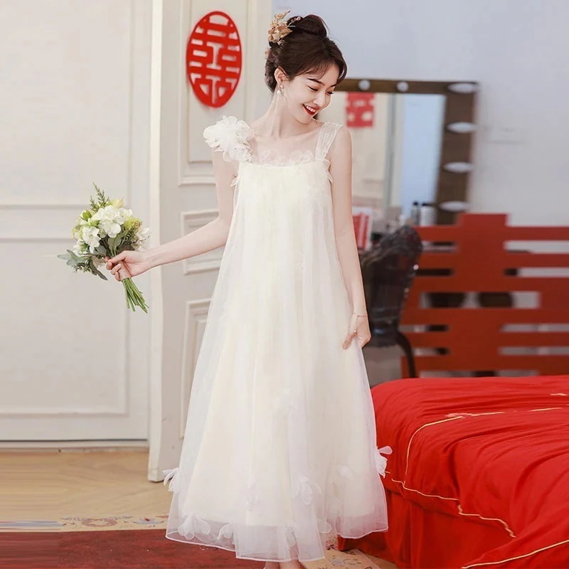 結婚式 メガ割 ロングドレス ウェディング 二次会 花嫁 白 前撮り お呼ばれ 演奏会 パーティードレス 成人式 ワンピース 【L.O.V.E】 サイズオーダーメイド可能 ウェディングドレス 35