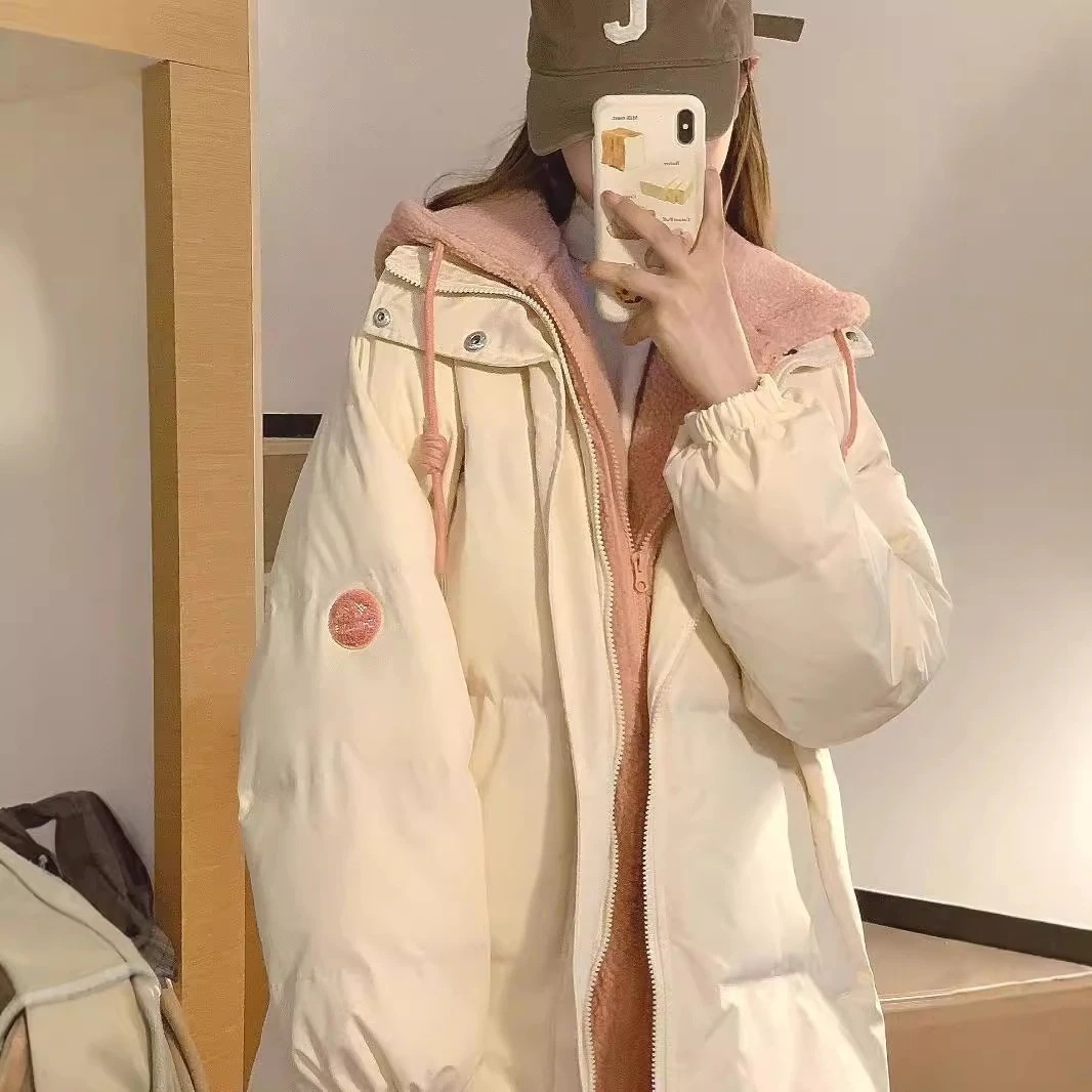 ２点で13o円OFF！【最安値挑戦】日系綿入れ女性年新型厚手パン服韓国風系優しいフェイク綿入れコート 品質良い