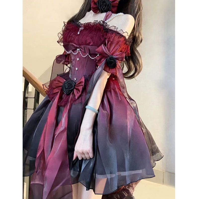 プリンセス逃亡者ティーブレイクスモールサスペンダードレス