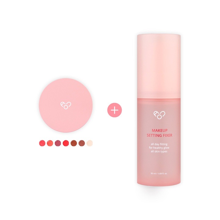 エーオーユーグロイティントバーム 06ピーナッツバーム+メイクアップセッティングフィクサーミスト50ml