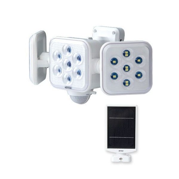 ホームテイスト SH-17-ML11 5W3灯 フリーアーム式LEDソーラーセンサーライト メーカー直送