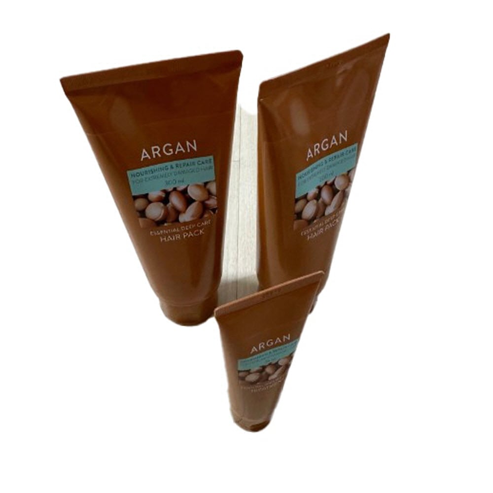 アルガン エッセンシャル ディープケア 栄養 ヘアパック トリートメント ダブルセット(600ml+70ml)