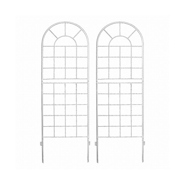 住まいスタイル クラシックフェンス ロータイプ 2枚組 ホワイト YB015L-2P-WHT メーカー直送