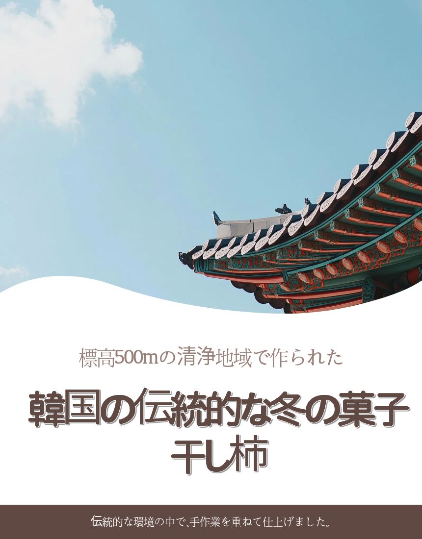 韓国 ヘルシーおやつ 干し柿スライス（カムマルレンイ）