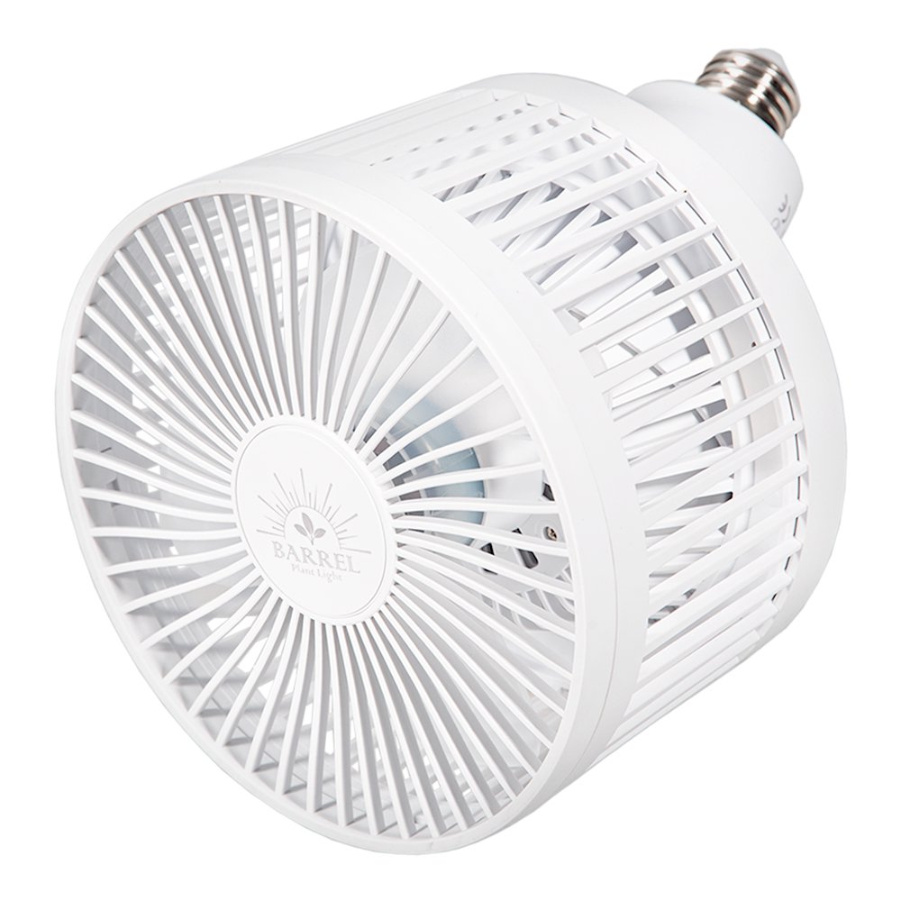 ＢＡＲＲＥＬ　Ａｅｃｈｍｅａ　ｍｏｖｅ　エクメアムーブ　マットホワイト　５Ｗ　口金Ｅ２６　植物用ファン　首振り機能付き　ＣＲＣ10―26―20―10―00