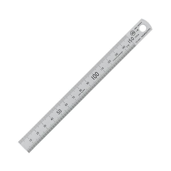 (まとめ) コクヨ ステンレス直定規 C型 JIS1級 15cm TZ-1341 1個 (×30セット)
