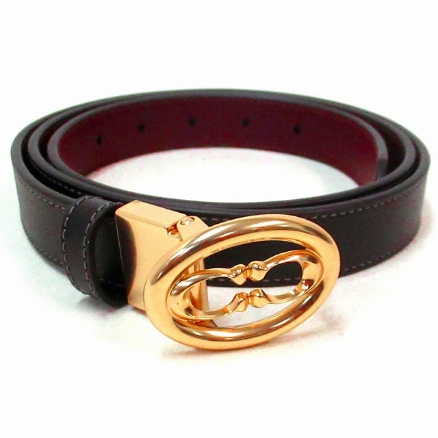 コーチ ベルト COACH シグネチャー アウトレット レザー シグネチャーバックル カットトゥサイズ リバーシブル ベルト25mm