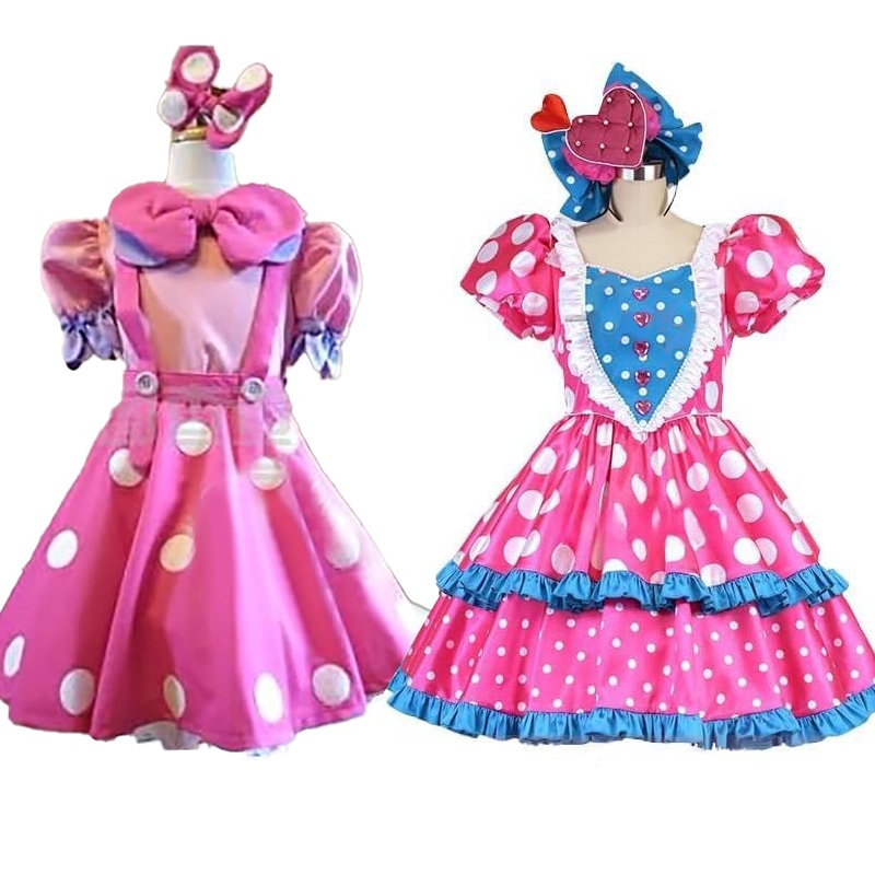 コスプレ衣装 ミニーのファンダーランド ミニー 髪飾り付き ミッキー ミニー ハロウィン コスプレ 衣装 コスチューム アニメ 映画 ゲーム ドレス 文学際 イベント 楽園 仮装 お祭り 撮影