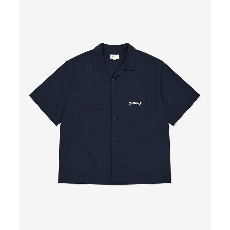 パームツリー グラフィック ハーフ シャツ ネイビー CO2602SS31 NA