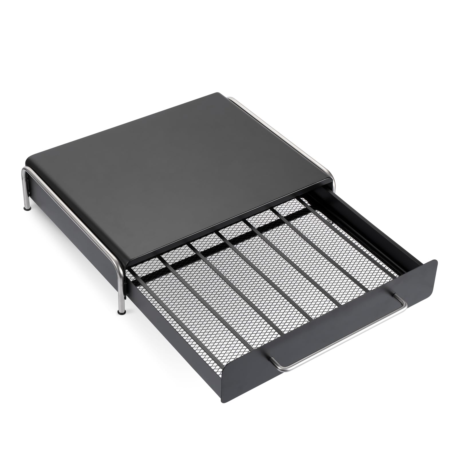 KOCOMART 家電下収納ラック 引き出し型 スライド キッチンラック 収納ラック 電気ケトル 電気ポット コーヒーメーカー 収納 引き出し 目隠し 隠す収納 おしゃれ シンプル 台所 キッチン ブ