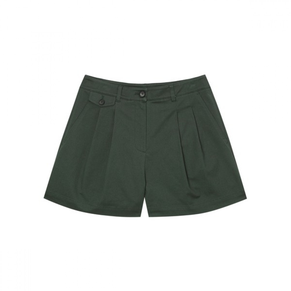 [ヘッジスレディース] 25SS チノショーツダークグリーン HSPA5BL72E3