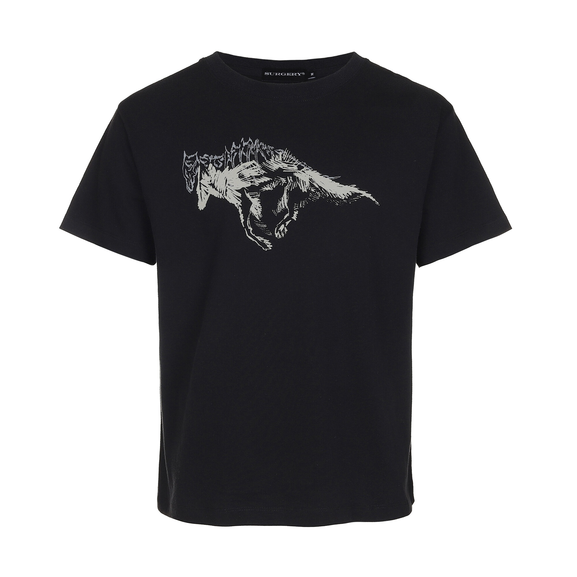 【SURGERY】 SURGERY WOLF SOUL T-SHIRTS : BLACK