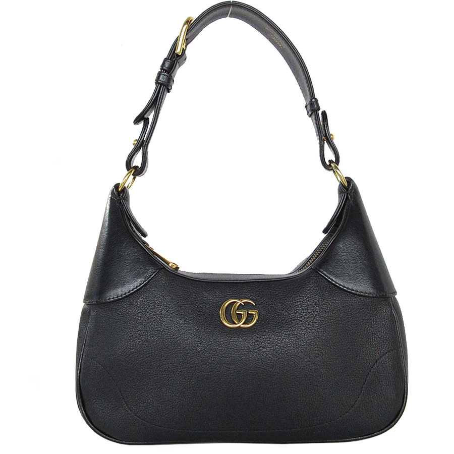 グッチ GUCCI ショルダーバッグ GGマーモント レザー ブラック ゴールド レディース 731817 s0645i 106,000円