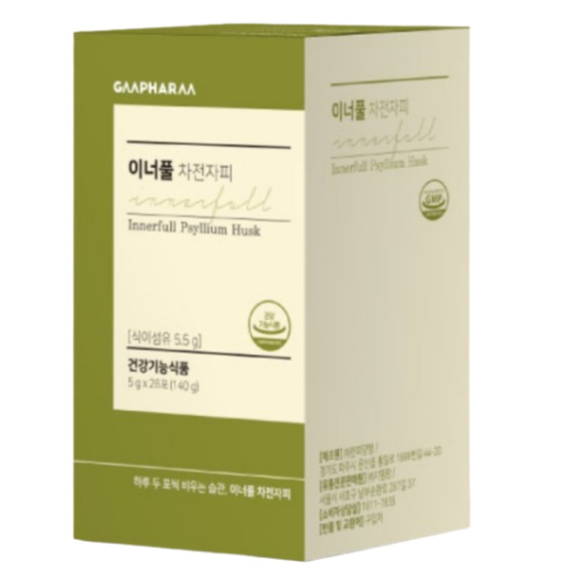 ジーエムファーム インナーフル お茶用のパーム 5g x14ea(70g)お茶用のパームと消化酵素が一緒に入っている健康機能食品, Gmpharm Innerfull Psyllium Husk