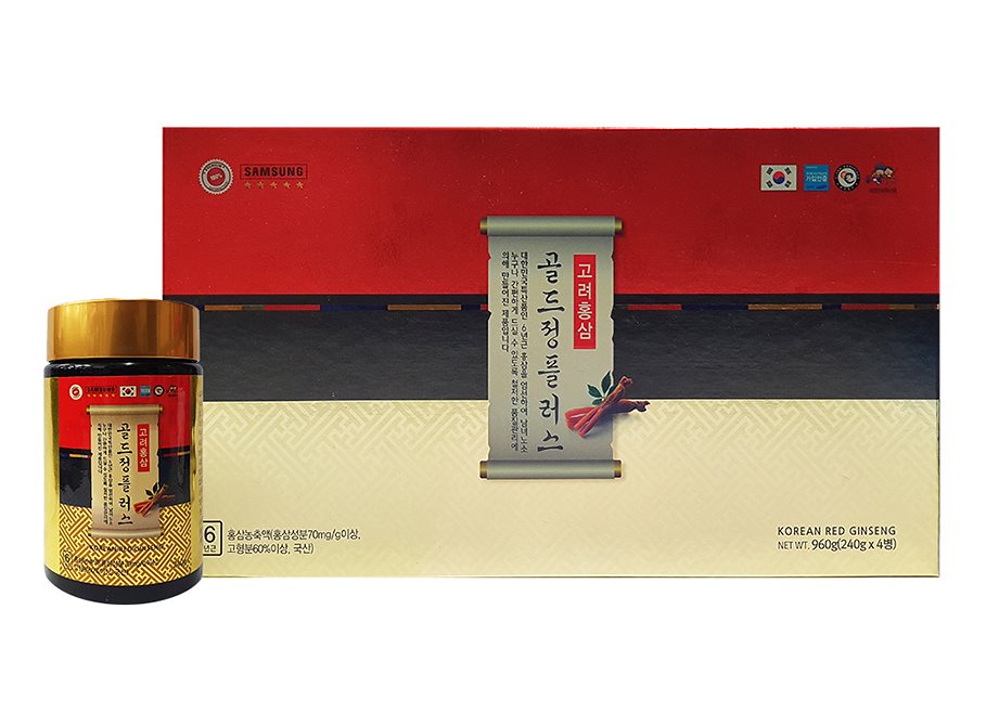 KOREAN RED GINSENG Gold Jung Plus 960g韓国健康食品サプリメント