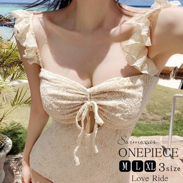 水着 レディース ワンピース 体型カバー レース フリル 大きいサイズ きれいめ 無地 韓国風 ママ バックシャン 可愛い スイムウェア バレンタイン 2023 プレゼント 4,645円