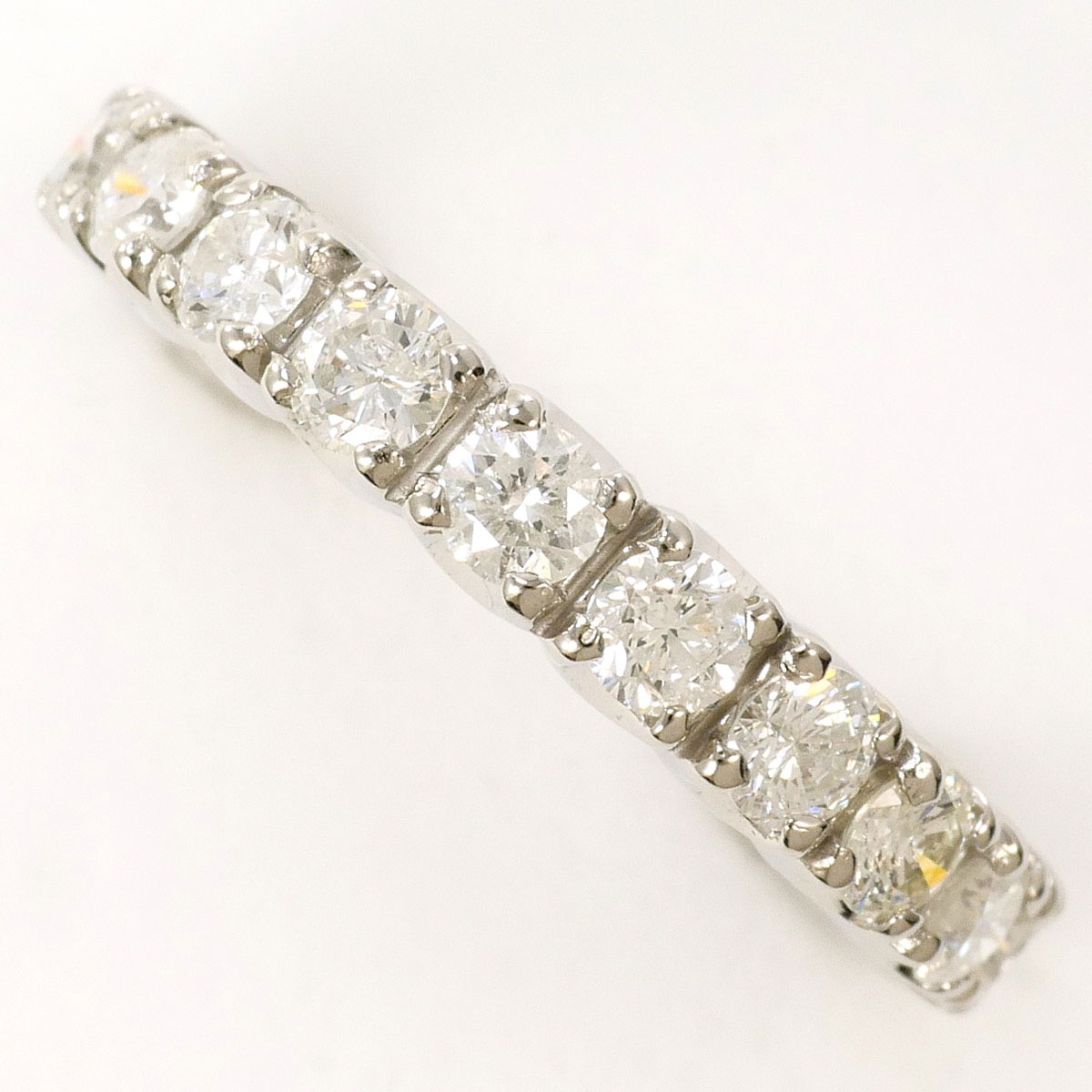 PT900 プラチナ リング・指輪 5号 ダイヤモンド 1.00ct 鑑別書 総重量約3.7g 中古