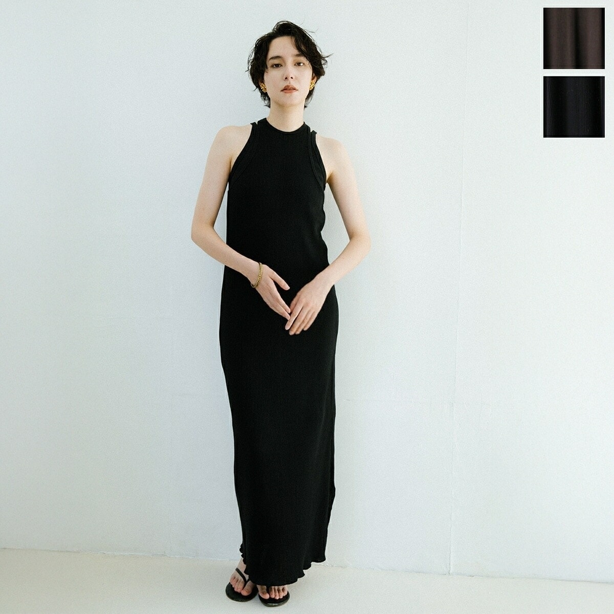CAROUSE LAMBRA ケラウズランブラ ワンピース ORGANIC COTTON RIB PACK NS DRESS 251-359 レディース リブ