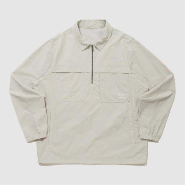 長袖Tシャツ PQA UQ121CWT11-PBE ウェイファインダー コーデュラ ポケット カラー アノラック PLATINUM BEIGE