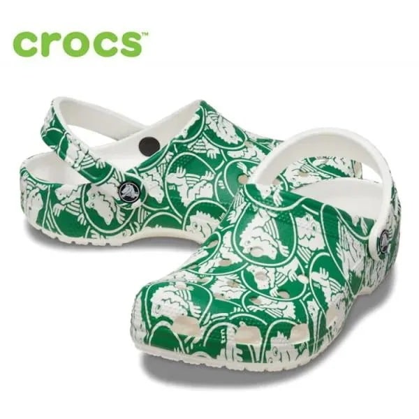 クロックス サンダル メンズ crocs クラシック デューク プリント クロッグ 210003 靴 サボ クロッグ コンフォートサンダル 軽量