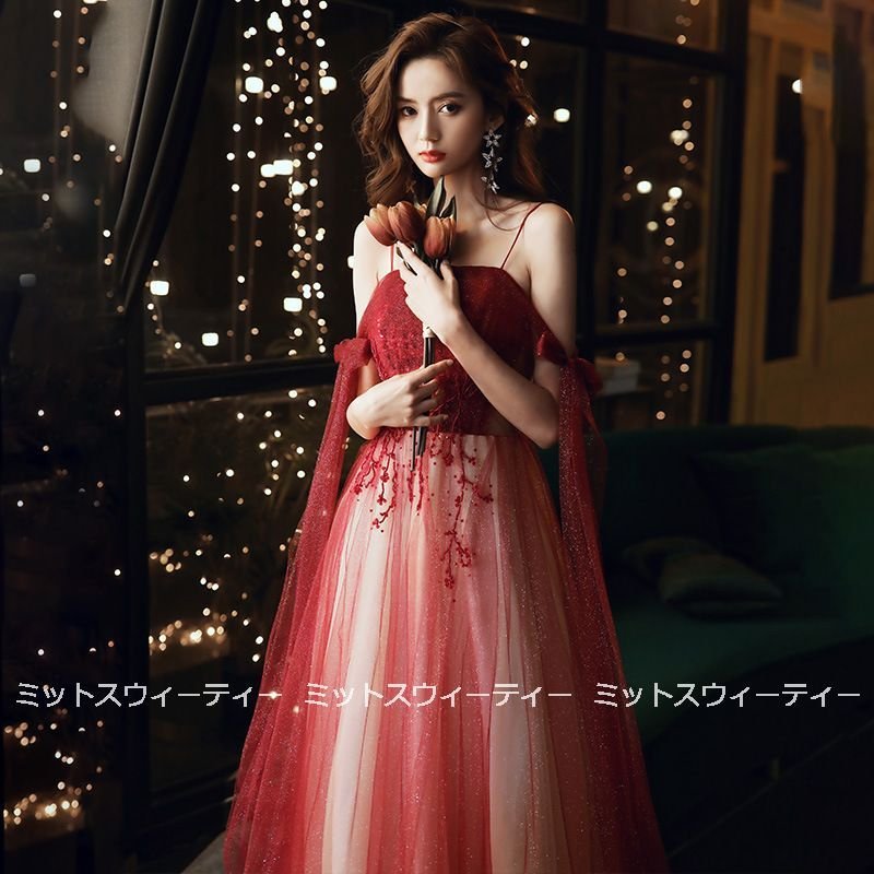 カラードレス 演奏会 コンサート 披露宴 パーティードレス イブニングドレス 二次会 カクテルドレス