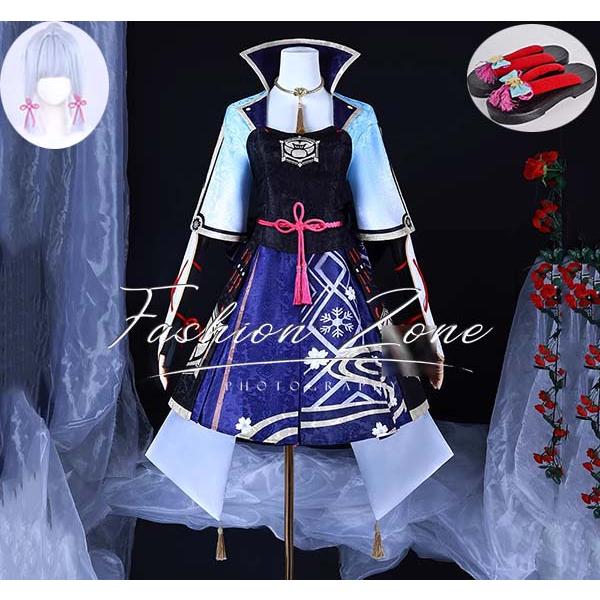 原神 げんしん 風 神里綾華 コスプレ衣装 ウィッグ 靴 cosplay ハロウィン 演出服 変装