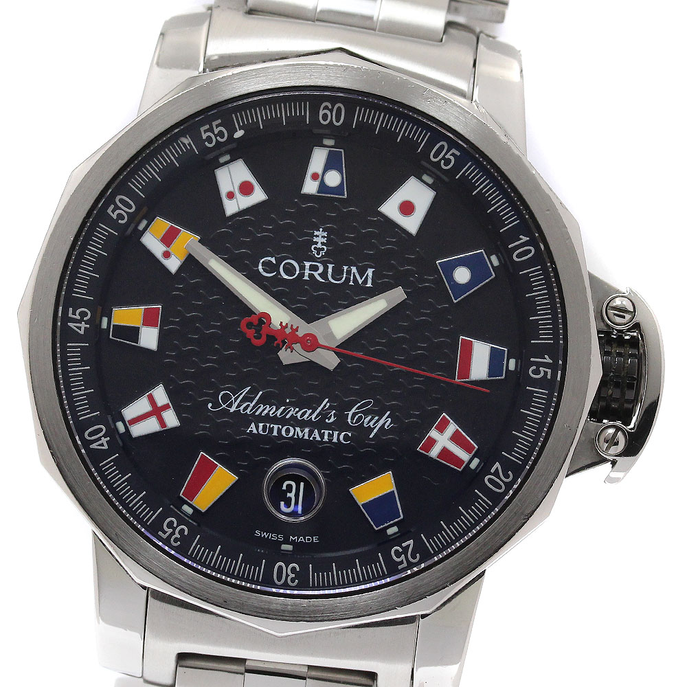 コルム CORUM 01.0003 アドミラルズカップ トロフィー41 デイト 自動巻き メンズ _951831【中古】