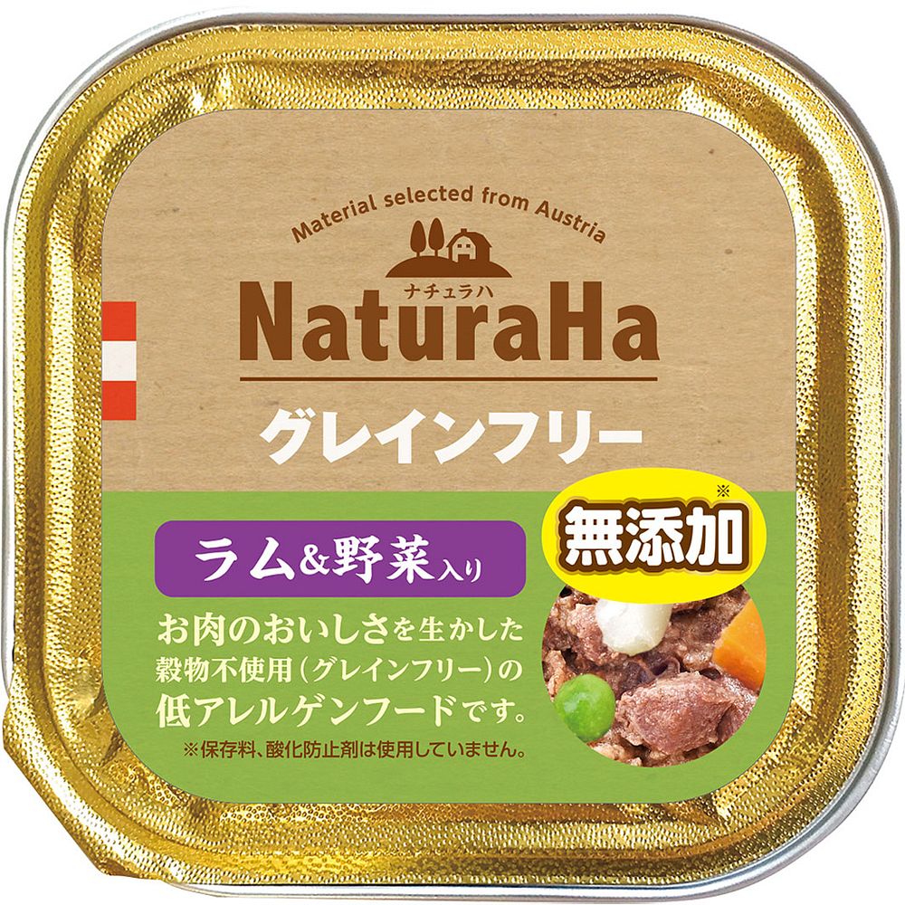 （まとめ買い）マルカン ナチュラハ グレインフリー ラム&野菜入り 100g 犬用フード [x32]