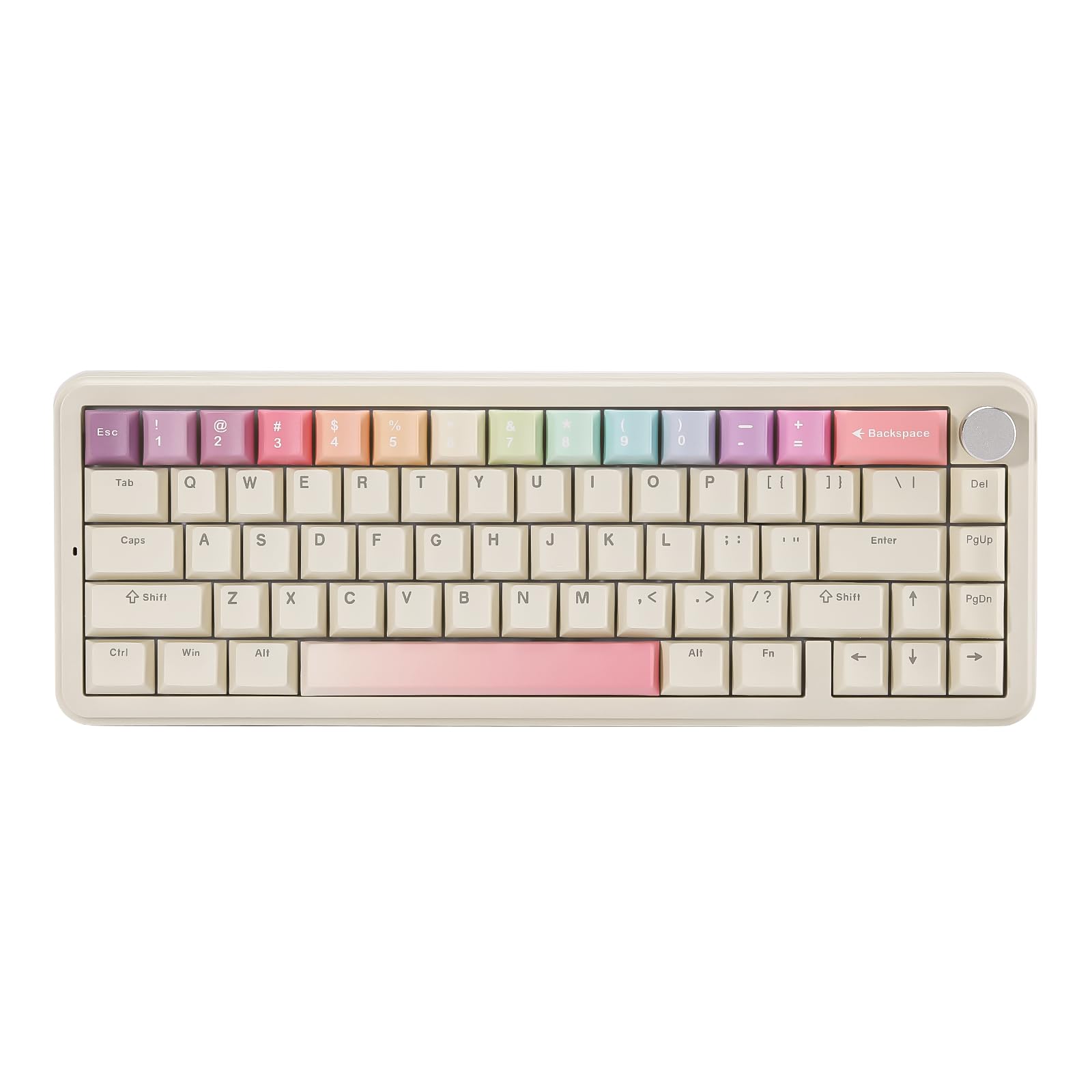 YUNZII B68 65％ ワイヤレスメカニカルキーボード ゲーミングキーボード BT5.0/2.4GHz/有線 ホットスワップ対応 ガスケットキーボード RGBバックライトWin/Mac用 技適認