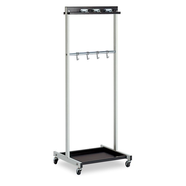 モップハンガー/清掃用品収納 RC型 コンパクト 6本掛け 幅53.6奥行50.5高さ137.5cm 業務用 施設 店舗