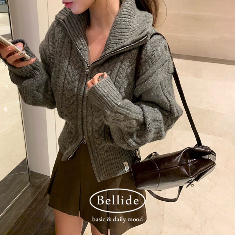 [MADE] ツーウェイケーブルニットジップアップ jp1145 6,724円