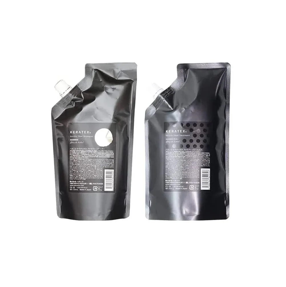 ハホニコ ケラテックス ファイバー シャンプー 500ml + トリートメント 400g
