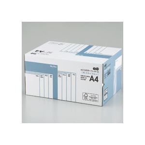 （まとめ） TANOSEE αエコカラーペーパーII A4 スカイブルー 業務用パック 1箱（5000枚：500枚10冊） 10セット