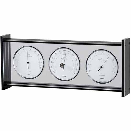 気象計 気圧計 温湿度計 温度計 湿度計 おしゃれ アルミ枠 日本製 卓上インテリア 16,785円