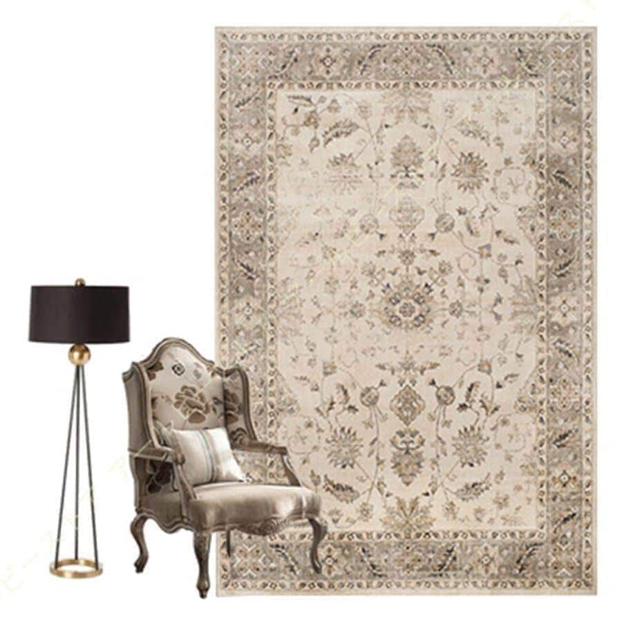 デスク下ラグ テレワーク キリム アンティーク ラグマット ペルシャ柄 絨毯 ホットカーペット対応 デスクカーペット風