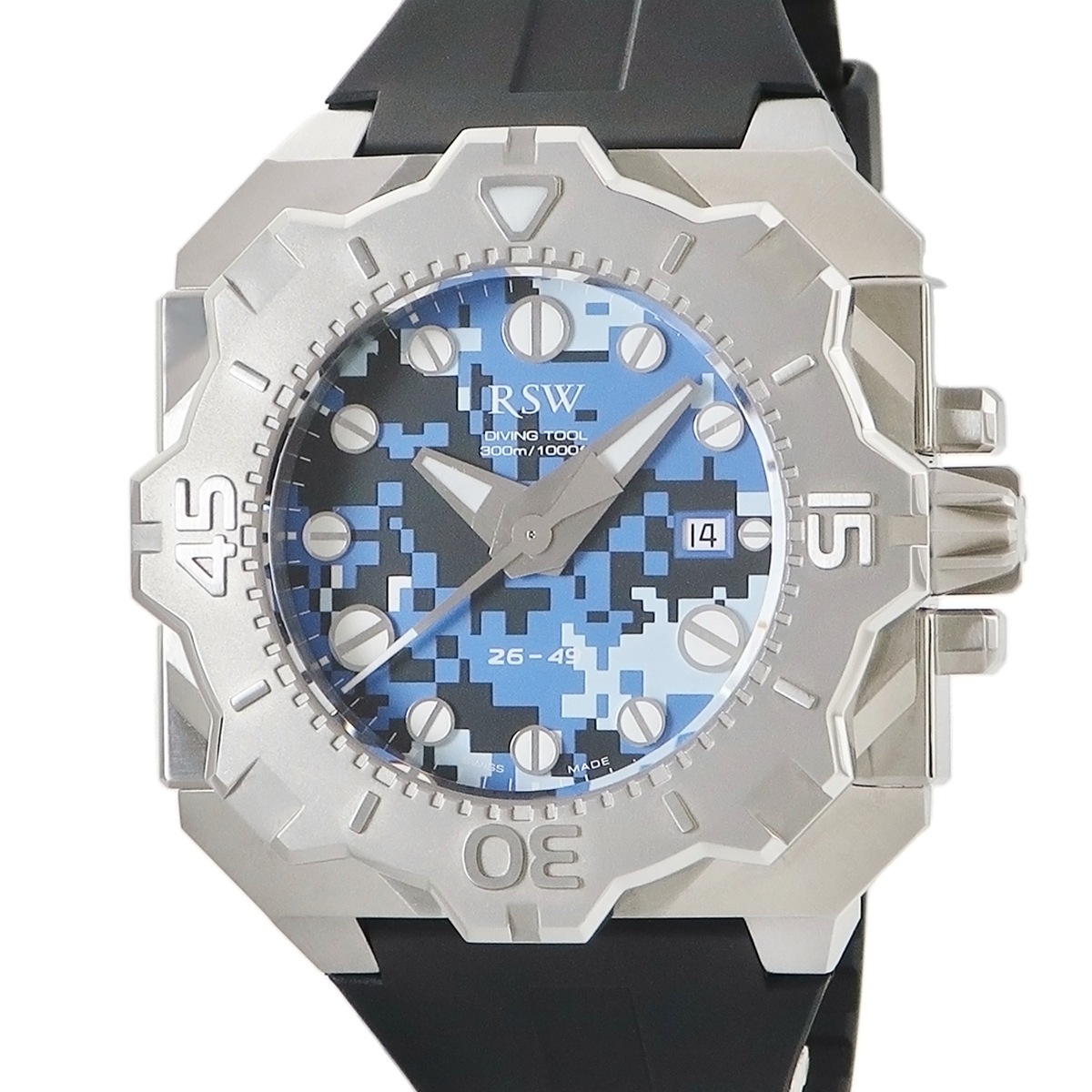 ダイビングツール カモ 7050.MS.R1.35.00 自動巻き メンズ 未使用 迷彩 ブルー 限定 3年保証