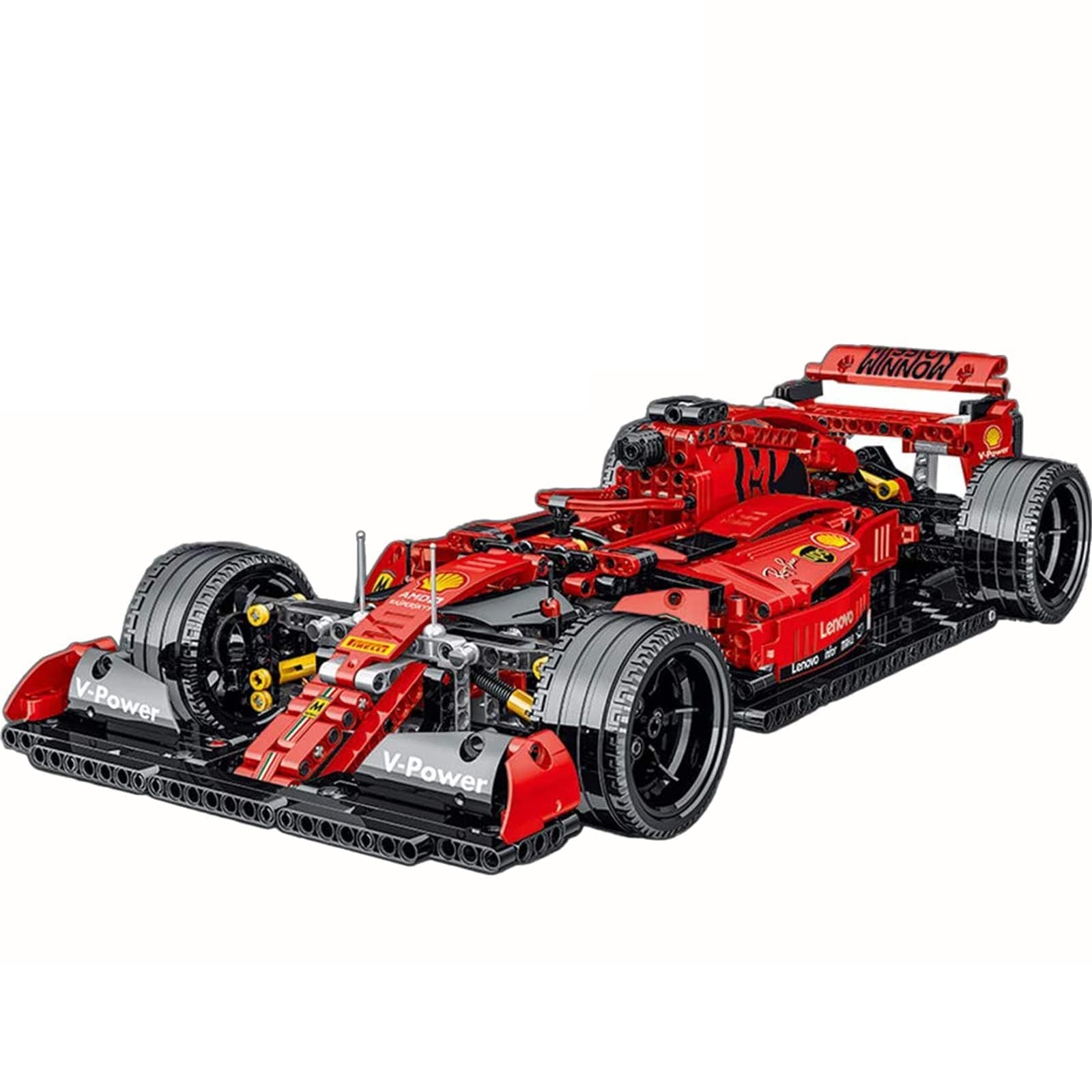 red,50*2 1100個のテクニックビルディングブロックレーシングカーフォーミュラF1モデルモークF1レーシングカー1：14テクニックスポーツカーモデルキットレゴテクニックと互換性があります