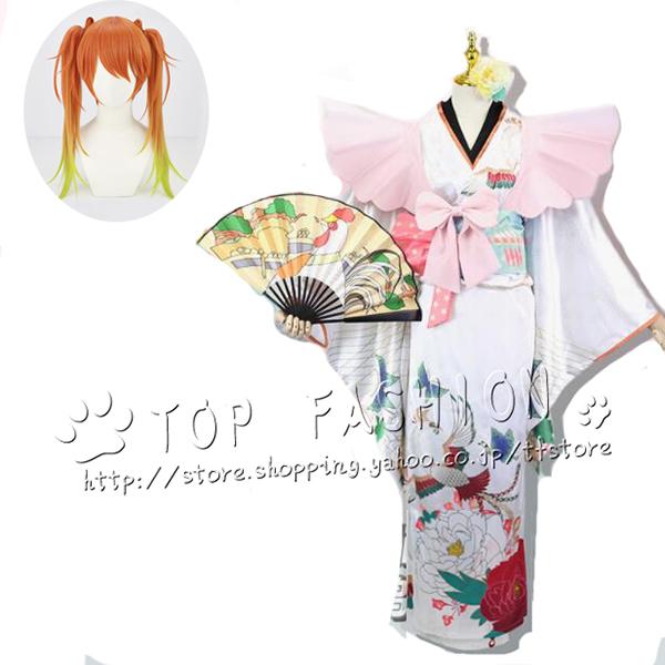 バーチャルYouTuber 小鳥遊キアラ 和服 着物 コスプレ衣装 +扇 コスチューム 変身 仮装 ステージ服 舞台 ハロウィン クリスマス 変装（ウィッグ 別売り ）976