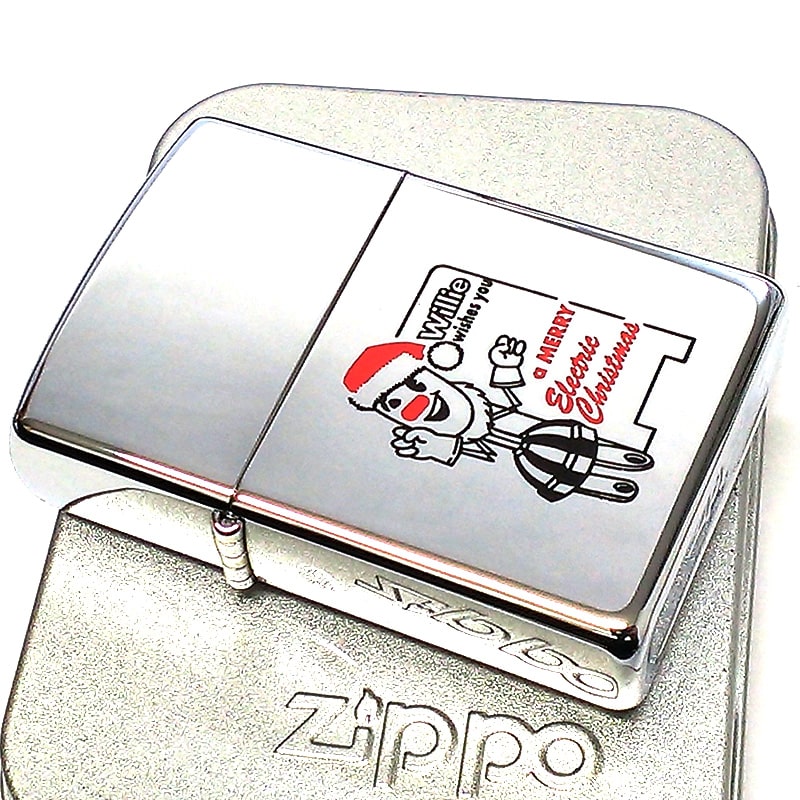ZIPPO レア クリスマス ジッポ 2002年製 絶版 ライター ビンテージ Xmas 可愛い シルバー 鏡面 未使用品 レディース ヴィンテージ エッチング 珍しい メンズ ギフト プレゼント