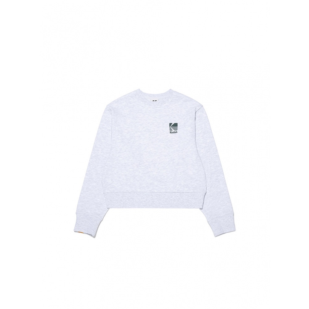 KODAK ApparelエッセンシャルシグネチャーロゴマンツーマンウーマンMELANGE GREY