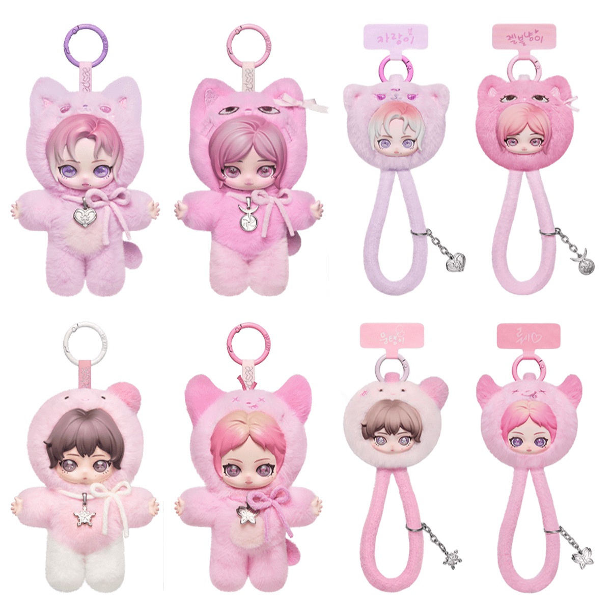 公式正規品POP MART aespa Fluffy Club ぬいぐるみペンダント指定シ一クレットJelly KARANGI/Jelly GELBULNYANGI/Jelly MUNGTAENGI