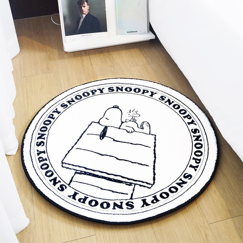 スヌーピー ラグ ベーシック ハウス ふわふわ ミニラグ マット インテリア